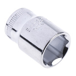 Bahco 1/4 in Drive 1/2in Standard Socket, 6 point, 24.7 mm Overall Length