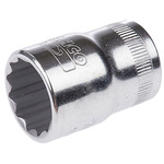 Bahco 1/2 in Drive 3/8in Standard Socket, 12 point, 38 mm Overall Length