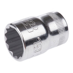 Bahco 1/2 in Drive 19mm Standard Socket, 12 point, 38 mm Overall Length