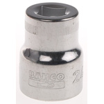 Bahco 1/2 in Drive 24mm Standard Socket, 12 point, 41 mm Overall Length