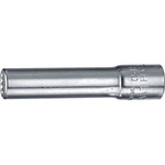 STAHLWILLE 1/4 in Drive 8mm Deep Socket, 12 point, 50 mm Overall Length