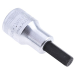 STAHLWILLE 1/2 in Drive Bit Socket, Hex Bit, 8mm, 60 mm Overall Length