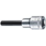 STAHLWILLE 1/2 in Drive Bit Socket, Hex Bit, 14mm, 140 mm Overall Length