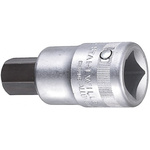 STAHLWILLE 3/4 in Drive Bit Socket, Hex Bit, 19mm, 80 mm Overall Length