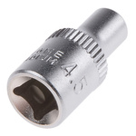 RS PRO 1/4 in Drive 4.5mm Standard Socket, 6 point