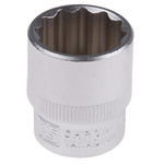 RS PRO 3/8 in Drive 19mm Standard Socket, 12 point