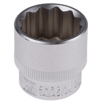 RS PRO 3/8 in Drive 22mm Standard Socket, 12 point