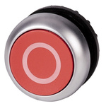 Eaton Flush Red Push Button - Momentary, M22 Series, 22mm Cutout, Round