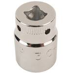 Bahco 1/4 in Drive 10mm Standard Socket, 6 point, 24.7 mm Overall Length