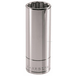 Facom 3/8 in Drive 1in Deep Socket, 12 point, 63.8 mm Overall Length