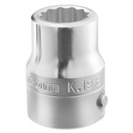 Facom 3/4 in Drive 1 9/16in Standard Socket, 12 point, 27 mm Overall Length