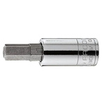 Facom 1/4 in Drive Bit Socket, Hex Bit, 5/32in, 37 mm Overall Length