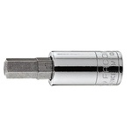 Facom 1/4 in Drive Bit Socket, Hex Bit, 8mm, 37 mm Overall Length