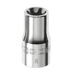 Facom 1/4 in Drive E4 Standard Socket, e-Torx, 22 mm Overall Length