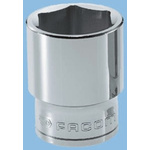Facom 1/2 in Drive 25mm Standard Socket, 6 point, 38 mm Overall Length
