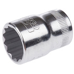 Bahco 1/2 in Drive 23mm Standard Socket, 12 point, 40 mm Overall Length
