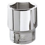 Facom 3/8 in Drive 14mm Standard Socket, 6 point, 30 mm Overall Length