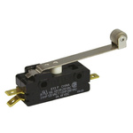 SPDT-NO/NC Roller Lever Microswitch, 15 A @ 250 V ac