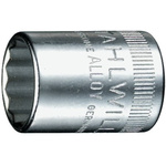 STAHLWILLE 1/4 in Drive 5/16in Standard Socket, 12 point, 23 mm Overall Length