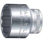 STAHLWILLE 3/8 in Drive 17mm Standard Socket, 12 point, 31 mm Overall Length