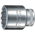 STAHLWILLE 1/2 in Drive 10mm Standard Socket, 12 point, 38 mm Overall Length