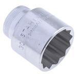 STAHLWILLE 1/2 in Drive 30mm Standard Socket, 12 point, 45 mm Overall Length