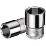 Gedore 1/2 in Drive 22mm Standard Socket, 6 point, 41.5 mm Overall Length