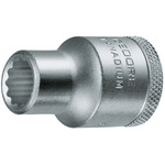 Gedore 1/2 in Drive 10mm Standard Socket, 12 point, 38 mm Overall Length