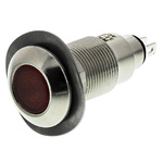 Marl Red Panel Mount Indicator, 12 → 28V, 12.7mm Mounting Hole Size, Solder Tab Termination, IP67