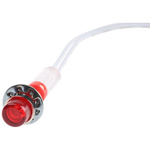 CAMDENBOSS Red Panel Mount Indicator, 6V, 6.4mm Mounting Hole Size, Lead Wires Termination