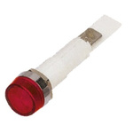 Arcolectric (Bulgin) Ltd Red Neon Panel Mount Indicator, 110V ac, 10mm Mounting Hole Size, Solder Tab Termination