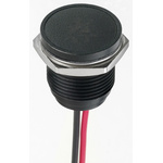 APEM Green Panel Mount Indicator, 12V dc, 16mm Mounting Hole Size, Lead Wires Termination, IP67