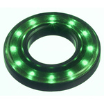 APEM Green Panel Mount Indicator, 12 → 24V dc, 22.2mm Mounting Hole Size, Lead Wires Termination, IP67