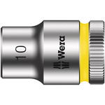 Wera 3/8 in Drive 10mm Standard Socket, 6 point, 29 mm Overall Length