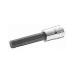 Facom 1/2 in Drive Bit Socket, Hex Bit, 10mm, 140 mm Overall Length