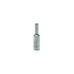 Teng Tools 1/4 in Drive 4mm Deep Socket, 6 point, 49.5 mm Overall Length