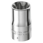 Facom 1/2 in Drive E24 Standard Socket, e-Torx, 37 mm Overall Length