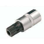 SAM 1/4 in Drive 7mm Standard Socket, 12 point, 25 mm Overall Length