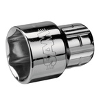SAM 1/2 in Drive 18mm Pass Through Socket, 6 point