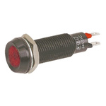 Marl Red Panel Mount Indicator, 24 → 28V dc, 8.1mm Mounting Hole Size, Solder Tab Termination