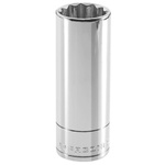 Facom 3/8 in Drive 7/16in Deep Socket, 12 point, 27 mm Overall Length