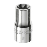 Facom 1/4 in Drive E10 Standard Socket, e-Torx, 22 mm Overall Length