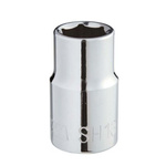 SAM 1/2 in Drive 11mm Standard Socket, 6 point, 38 mm Overall Length