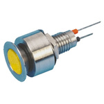 Marl Yellow Panel Mount Indicator, 24V dc, 6.1mm Mounting Hole Size