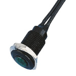 Oxley Green Panel Mount Indicator, 110V ac, 10.2mm Mounting Hole Size, Lead Wires Termination, IP66