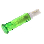 Signal Construct Green Panel Mount Indicator, 5 → 7V, 5mm Mounting Hole Size, Solder Tab Termination
