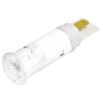 Signal Construct White Indicator, 24 → 28V, 5mm Mounting Hole Size, Solder Tab Termination
