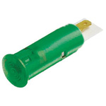 Signal Construct Green Panel Mount Indicator, 12 → 14V, 6mm Mounting Hole Size, Solder Tab Termination