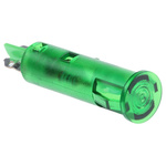 Signal Construct Green Panel Mount Indicator, 24 → 28V, 6mm Mounting Hole Size, Solder Tab Termination