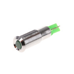Signal Construct Green Panel Mount Indicator, 20 → 28V, 6mm Mounting Hole Size, Solder Tab Termination, IP67